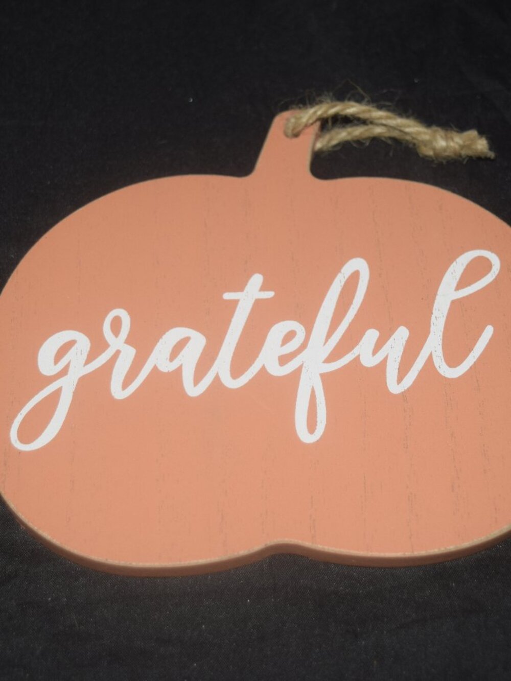 🍂Rustic Fall Wooden Pumpkin Hanging Sign - "Grateful" Autumn Decor